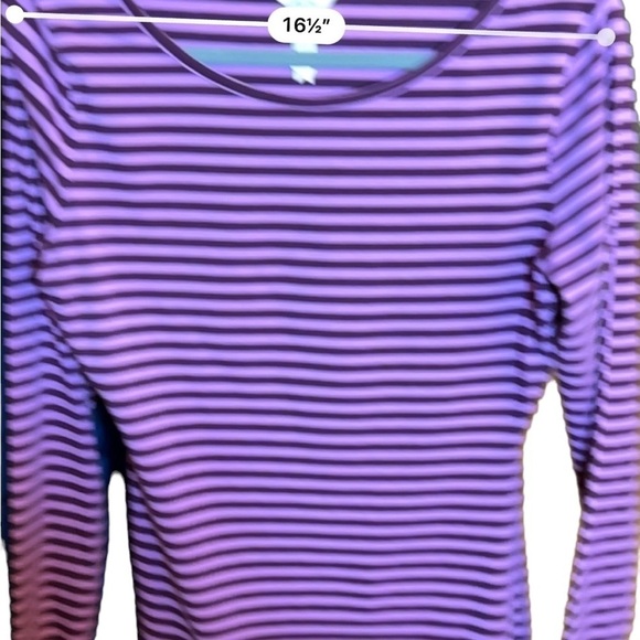 Matilda Jane Round of Applause Purple Stripe Shirt Women’s Size Small​​​… - Picture 9 of 10